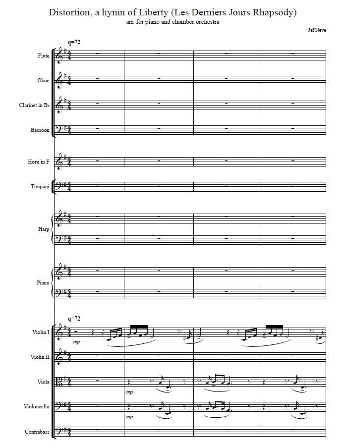 Distortion, a hymn to Liberty (Les Derniers Jours Rhapsody)