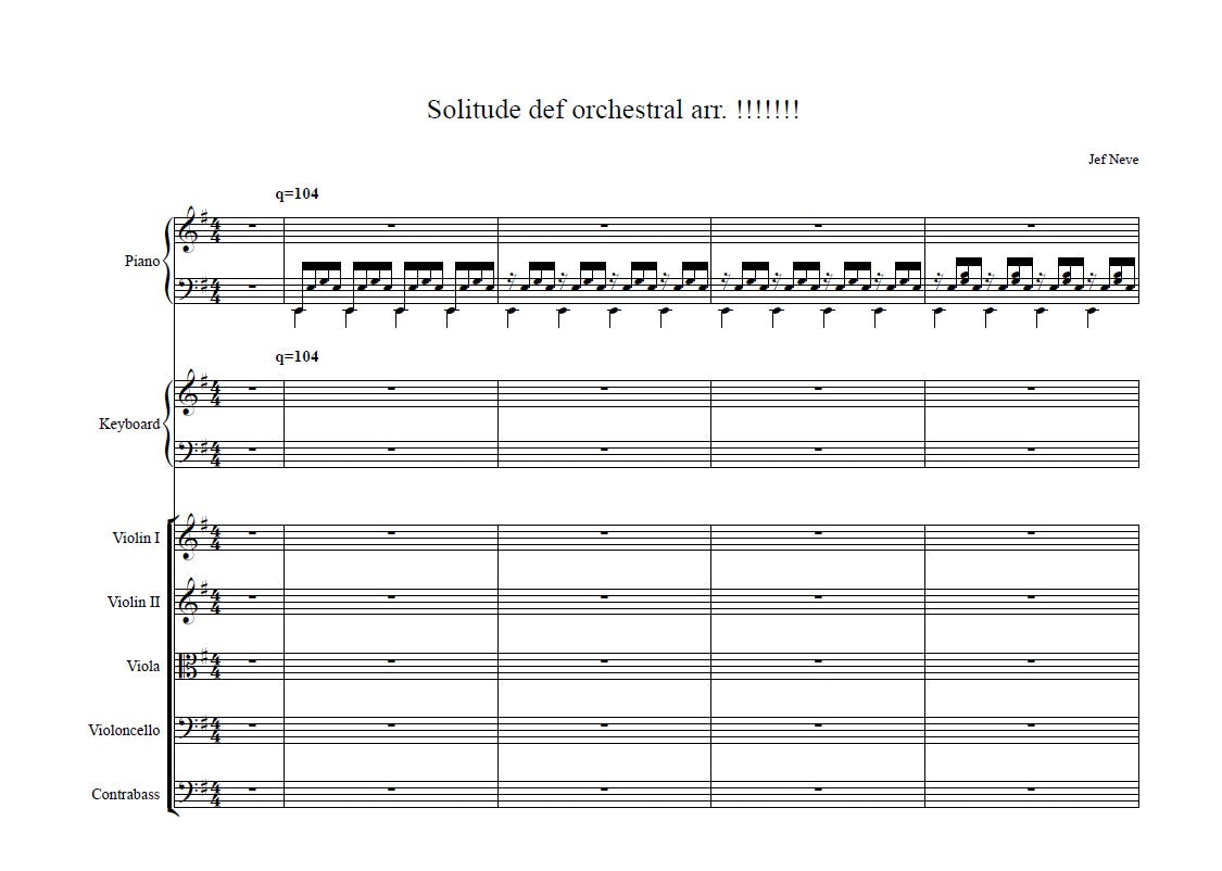 Solitude (orchestral arrangement)