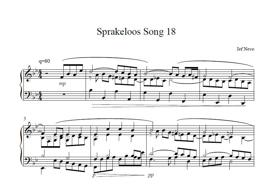 Sprakeloos Song 18