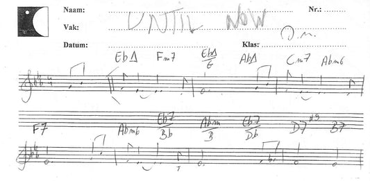 Until Now (manuscript score)