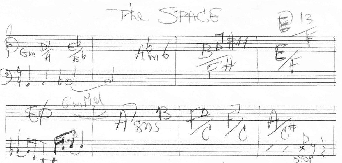 The space we need (manuscript score)