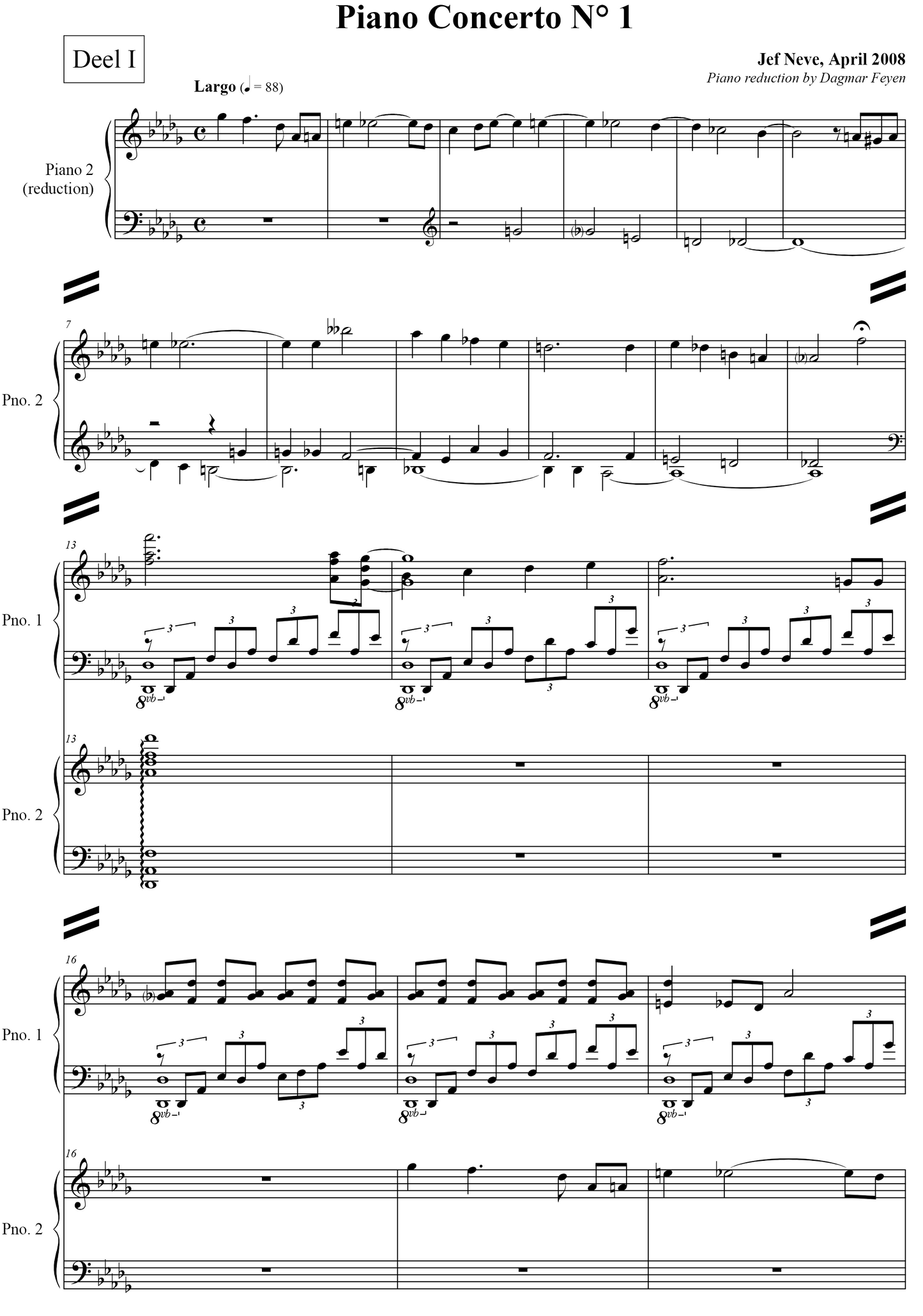 1st pianoconcerto reduction 2 pianos