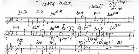 Inner Peace (manuscript score)