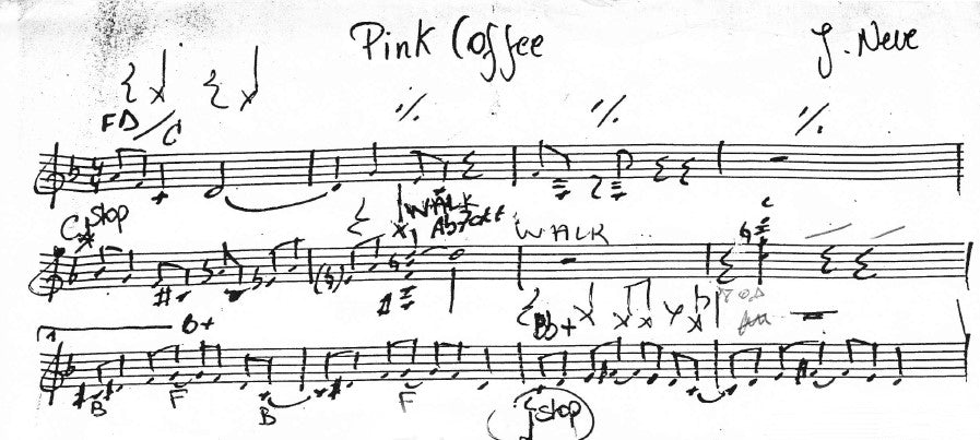 Pink Coffee (manuscript score)